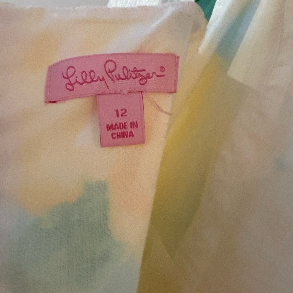 Lilly Pulitzer Girls Yellow First Impressions Dress - Picture 2 of 3